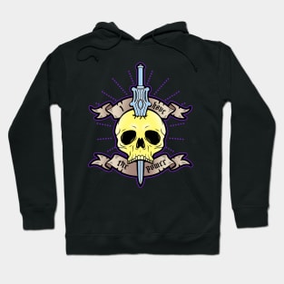 Skull Villain Tattoo 80's Superhero Quote Hoodie